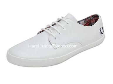 Fred Perry Foxx Leather White